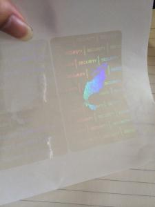 China Multi Dimensional Hologram Security Labels CMYK 3D Holographic Stickers on sale