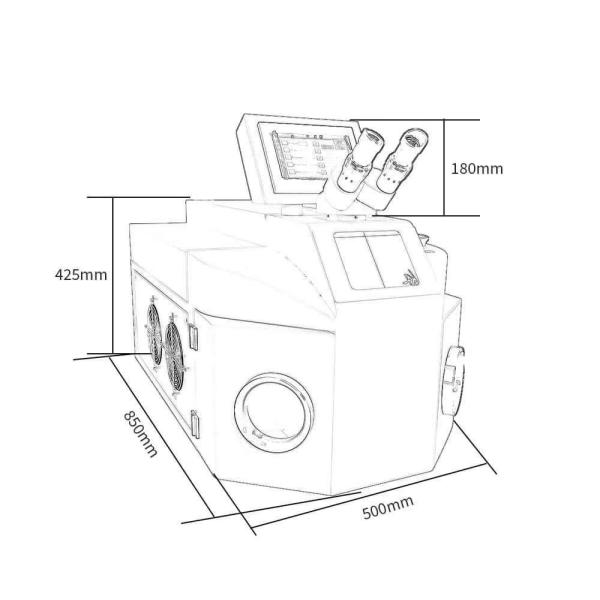 Water Cooled 200w 300w Nd YAG Spot 140j High Energy Gold Silver Copper Optical Glass Frame Jewelry Laser Welding Machine