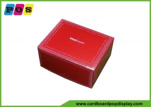 China Glossy PP Lamination Counter Display Boxes , Small Cardboard Gift Boxes For Video Brochure BOX036 on sale