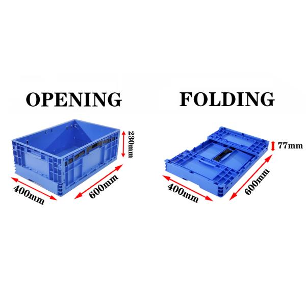 Logistic Storage Foldable Crate Plastic Folding Storage Box Multifunctional Outdoor