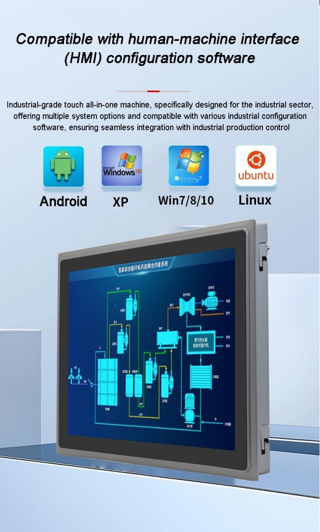 15.6 Inch High Brightness 1000 Nits Vesa Wall Mounted Waterproof Lcd Capacitive Embedded Touchscreen Monitor