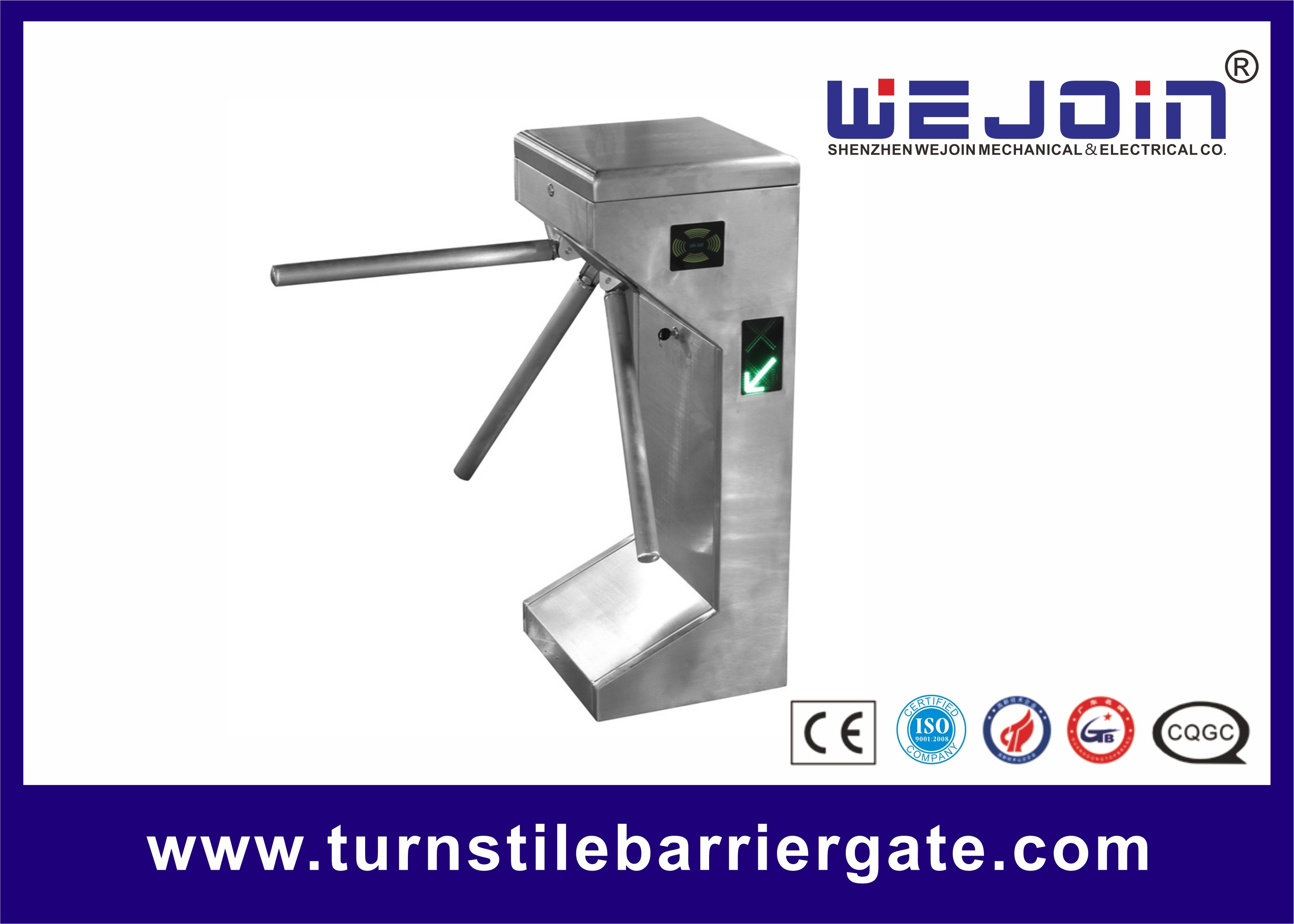 Buy cheap Portable Waist height Turnstile Barrier Gate pedestrian access control product
