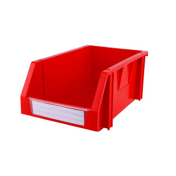 Solid Box Style Plastic Shelf Bin for Bolts Tools Customized Color Stackable Warehouse
