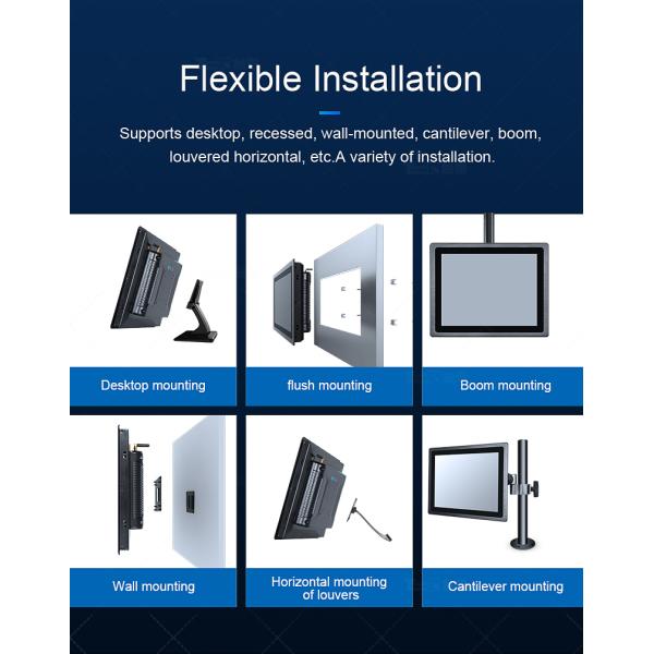 Factory price 15.6 inch All in one Capacitive Touch Screen Embedded Computer Tablet PC IP65 Waterproof Fanless Industrial Panel PC