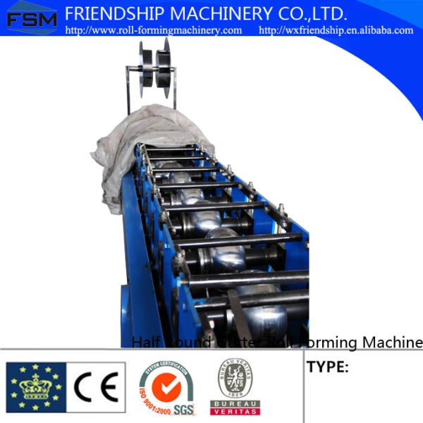 Half Round Gutter Roll Forming Machine Automatic Length Measuring