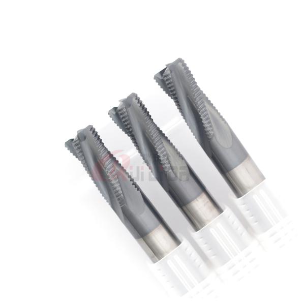 1/2" 12mm diamond roughing end mill For Stainless Steel Fine Pitch 4Fl HRC60