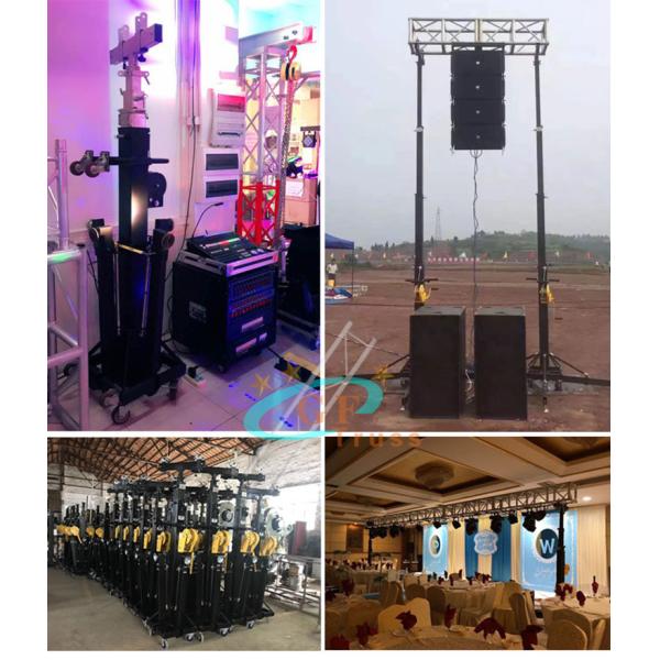 LED Screen Speakers Light Truss Stand Heavy Duty Crank Hanging For Events