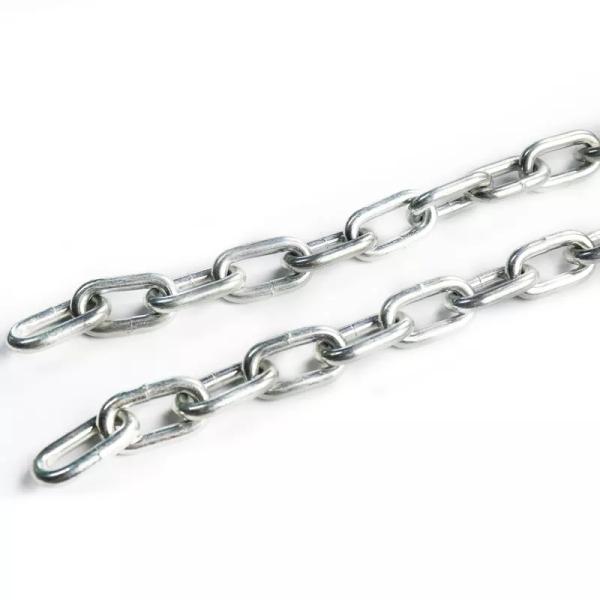 Stainless Steel Welded Galvanized Link Chain Fatigue Resistant For Conveyor