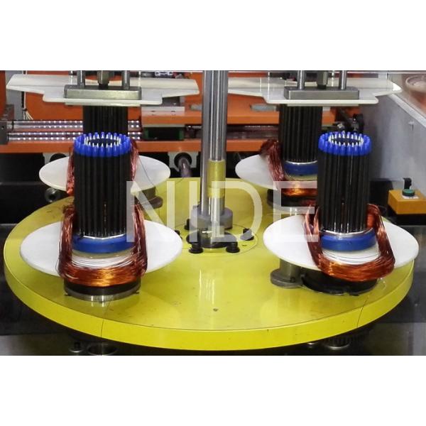 Vertical Type Stator Automatic Coil Winding Machine With Double Heads