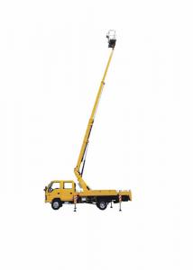 Buy cheap Professional Truck Mounted Aerial Work Platform , Truck Mounted Cherry Picker Wide Working Radius product