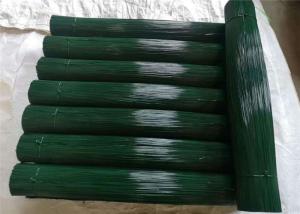 China 2mm 400mm Length Plastic Coated Iron Wire Pvc Coated Cut on sale