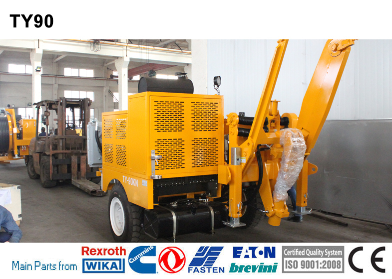 Buy cheap Overhead Line Stringing Equipment Transmission Hydraulic 9T Cable Puller product