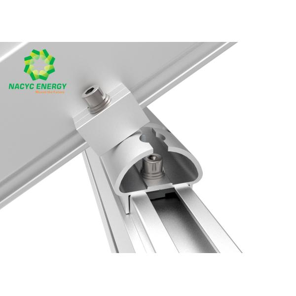 Foldable Rolling Aluminum Ground Mount Solar Racking System With Adjustable Structure