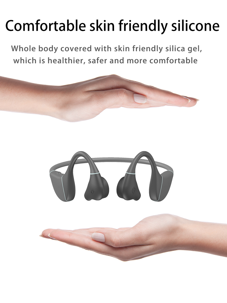 XZH Open Ear IPX5 Water Resistant Wireless Bluetooth Sports Bone Conduction Headphones Earphones