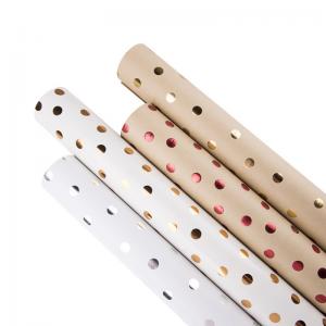 Buy cheap Anti Scratch Dots Wrapping Paper Recyclable Wood Pulp Paper For Flower / Gift Package product