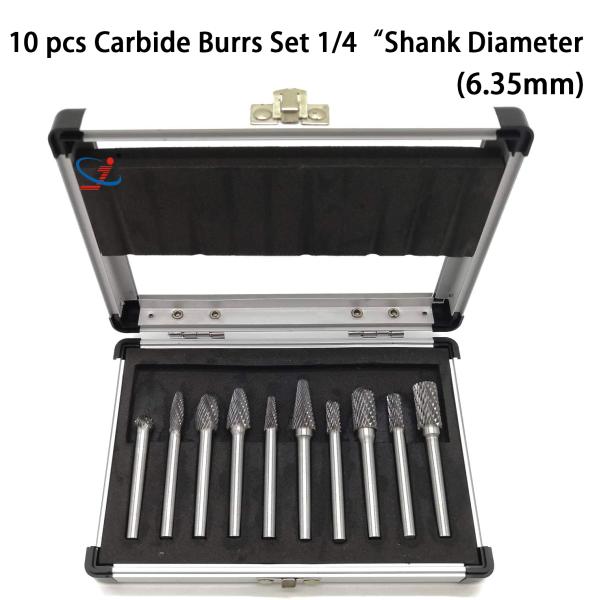 High Speed Carbide Die Grinder Bit Set Aluminium Solid Carbide Burr Set Easy To Use