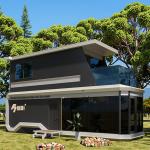 2 Bedroom Prefabricated Modular Capsule Tiny House 8.5m / 11.5m Size