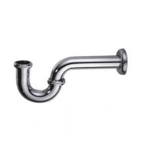 Buy cheap Chrome Plated Drain Type Shower Faucet Accessories , Brass P-Trap Drainer product