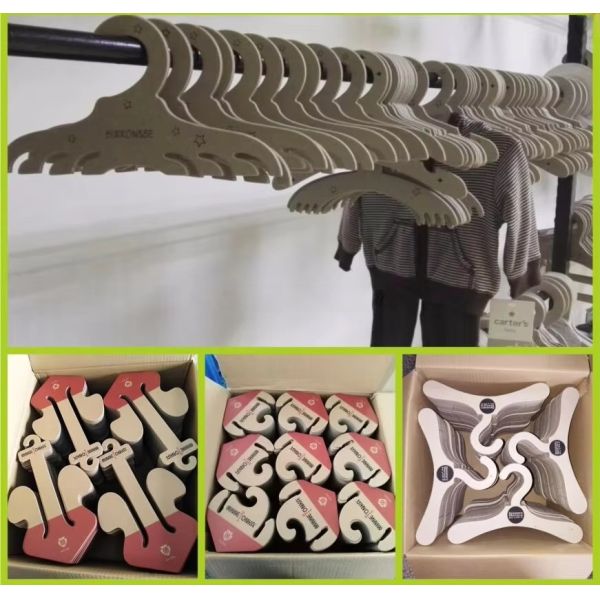 FSC Specially Shaped Paper Dog Clothes Hanger Custom Size Eco Friendly Biodegradable
