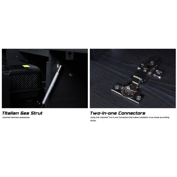 Motorized Laser TV Cabinet for UST Projector Solid Oak TV Cabinet