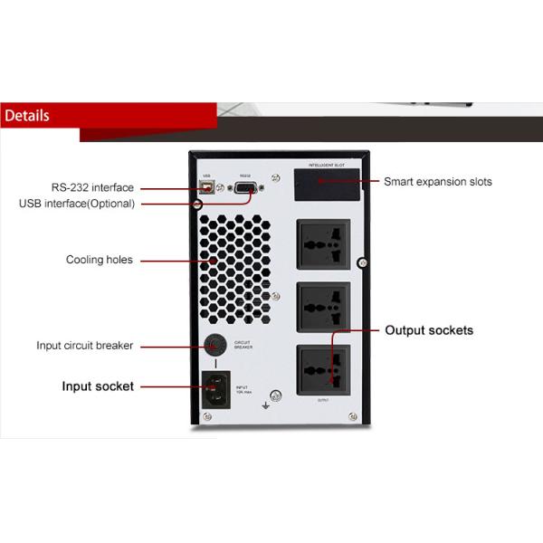 Single Phase Zero Conversion 800W 1KVA Computer Ups Power Supply