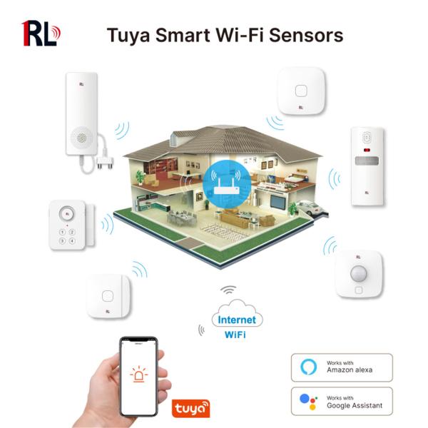 Tuya Smart WIFI Door Alarm Sensor With Password(RL-WD02 / alarm funtion)