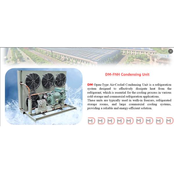 Open Type Refrigeration Condensing Unit Easy Maintenance For Walk In Freezer Room
