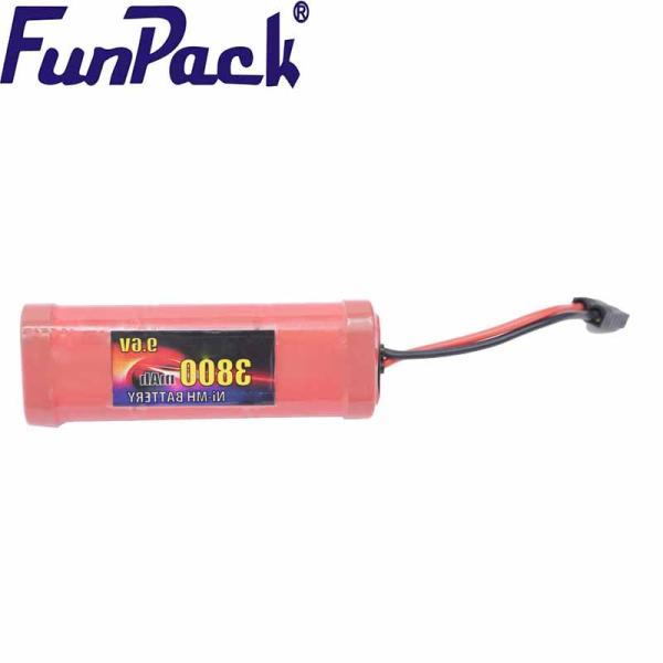 3800mAh Rechargeable Ni Mh Battery 9.6 Volt 680mA With PCB 500 Cycles Life