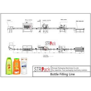 Automatic Shampool Bottling Line With Servo Filling Machine,Capping Machine