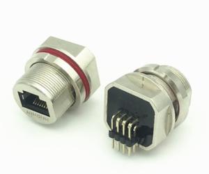 Buy cheap Waterproof Screw Lock, RJ45 Connectors 90 degrees, welded,HULYN product