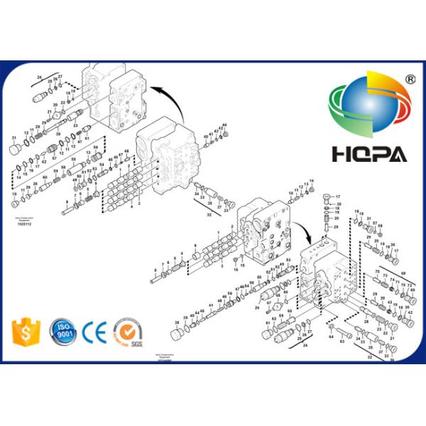 VOE14501846 14501846 Main Control Valve Seal Kit for Volvo EC290B