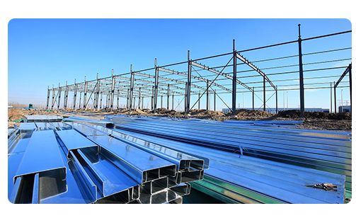 Hot Rolled Prefab Steel Frame Structure Customized Pre Fabricated Warehouse