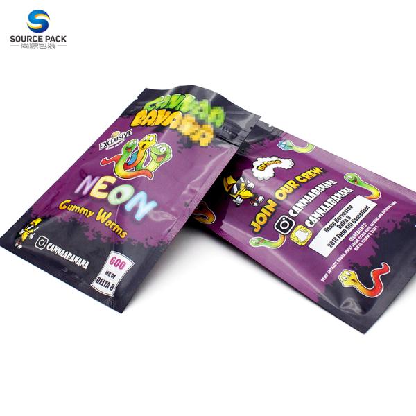 Digital Printing Custom Weed Packaging Bags For Weed Candy Gummies