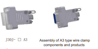 J30J Series 9 Pin Rectangular Electrical Connector with Aluminum Alloy Shell and EMI Shielding for aerospace & Industrial Use Compliant with GJB 101A
