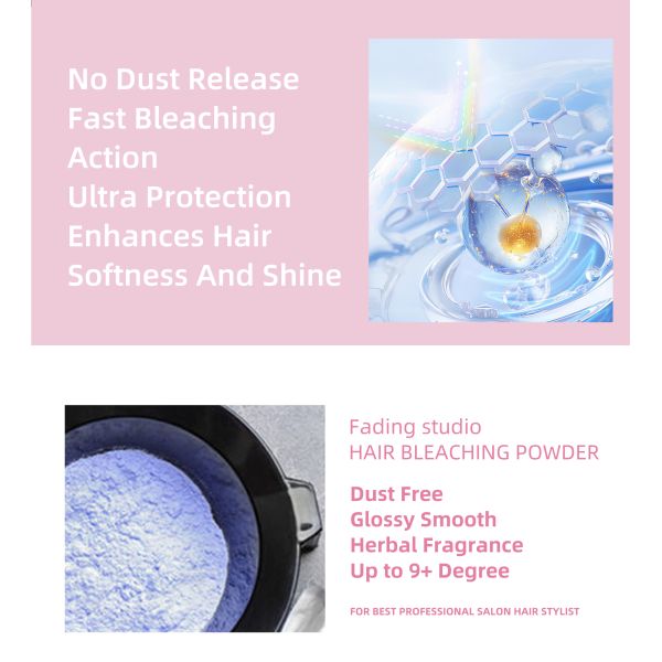 Pandla OEM Hair Bleach Powder Dust Free Gentle Formula Herbal Fragrance Wholesale