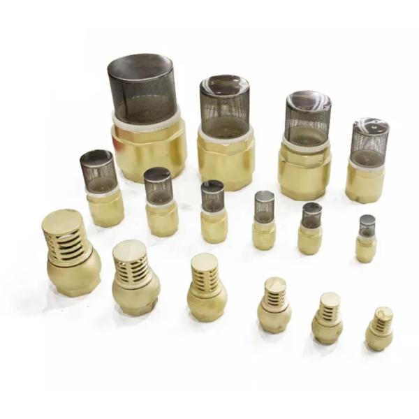 brass check valve 1/2 inch stainless filter for water pump Brass One Way Valve for High Pressure Industrial Applications