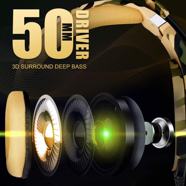 ONIKUMA K2 Camo Gaming Headphones