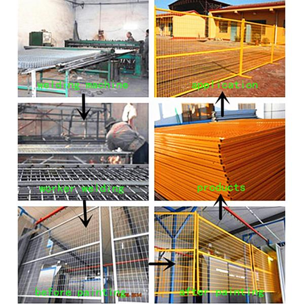 Galvanized Residential Temp Fence Panels 6x12 Removable For Storage
