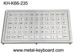 Buy cheap 20mA PS2 Rugged Stainless Steel Keyboard 800dpi Panel Mount 66 Keys product