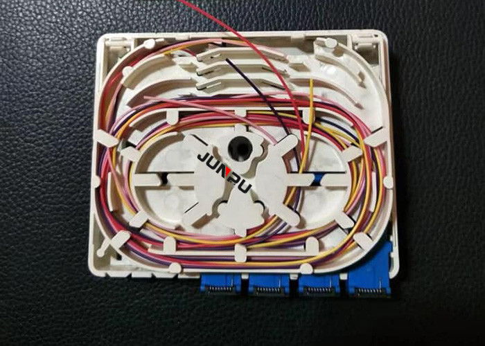 4 core Ftth Fiber Optic Termination Box, wall mount fiber termination box