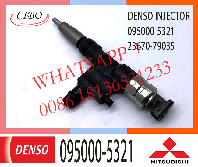 Diesel fuel injection common rail injector 095000-5321 for HINO TRUCK N04C
