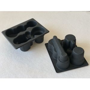 Buy cheap 100% Biodegradable Molded Pulp Packaging Smooth Surface 1.0mm product