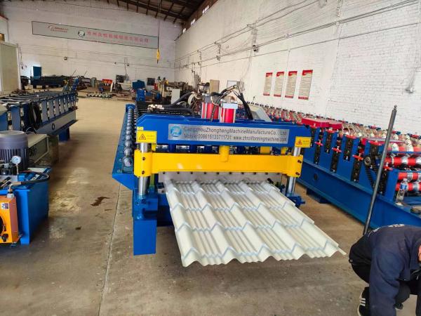 Quality Hydraulic Control Glazed Tile Roll Forming Machine For Construction Metal Making for sale