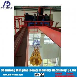 Buy cheap MD QZ Heavy Duty Workshop  Mobile Grab Bucket Overhead Crane with High Quality product