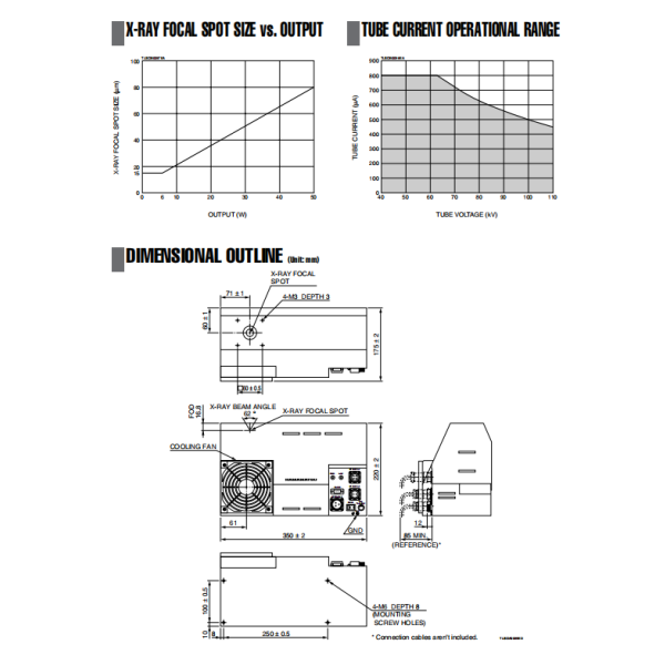 Hamamatsu X Ray Source 110KV Microfocus Designed for Easy Handling High Stability and High Output with Integrated Control Function