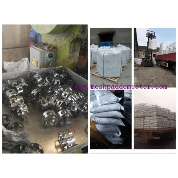 Metal Random 25mm Packing Pall Ring In Distillation Column