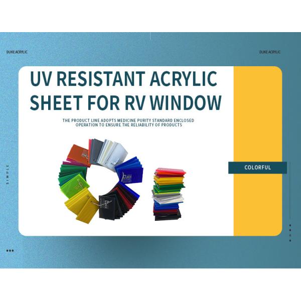 Long Lasting RV Window Acrylic Sheet With Enhanced UV Protection
