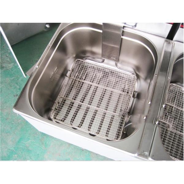 Vertical 18L Stainless Steel Gas Fryer With Temperature Controller