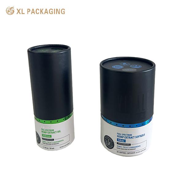 XL Packaging Custom Packaging Box Custom Printed Essential Oil Paper Tube White Black 30 ml Essential Oil Paper Tube Packaging