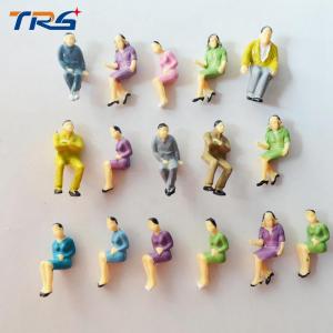 Buy cheap 1:50 scale model ABS plastic sitting figures for model train layout street passengers product